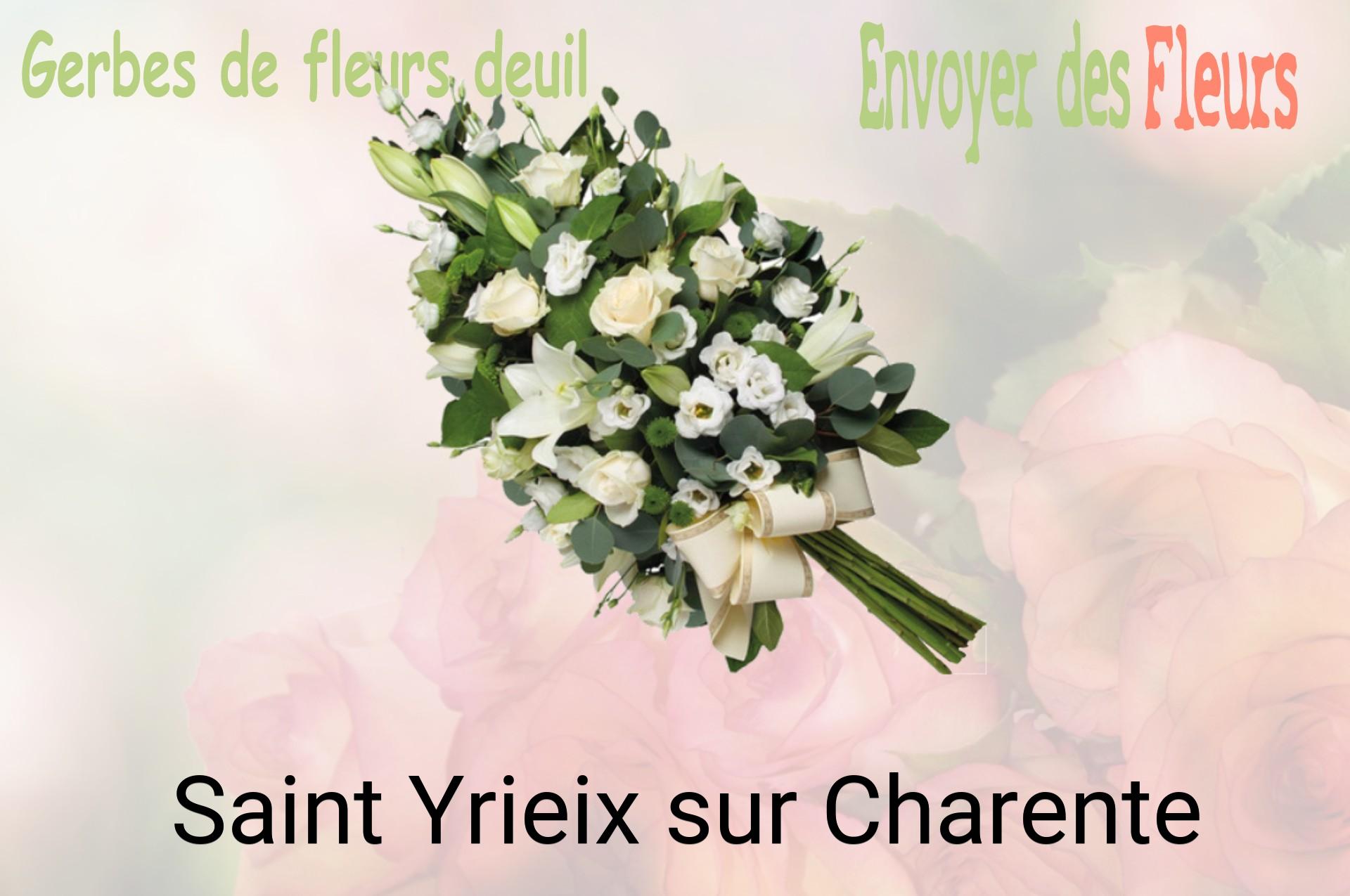 Gerbe de fleurs de deuil livrée à Saint-Yrieix-sur-Charente